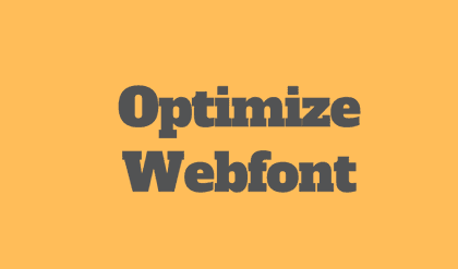 optimize-webfont